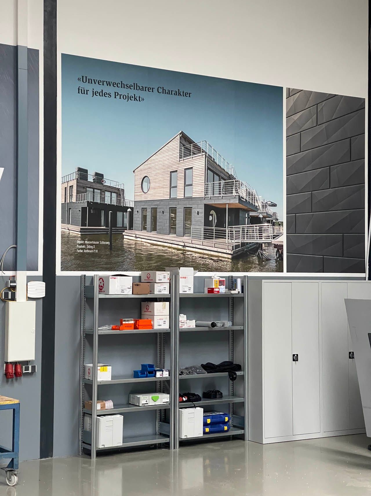 Moderne Architektur und Materialvielfalt in einem Projekt