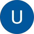 Schlichtes Logo in Blau und Weiß.