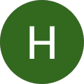 Symbol eines Buchstaben H auf grünem Hintergrund